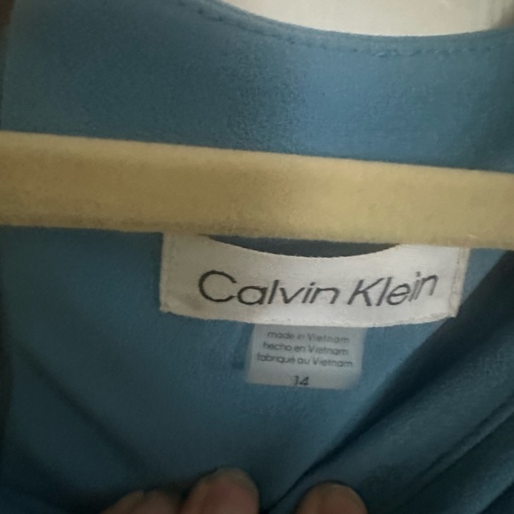 Calvin Klein Blue Halter Sheath Dress for Cocktail - Picture 4 of 7